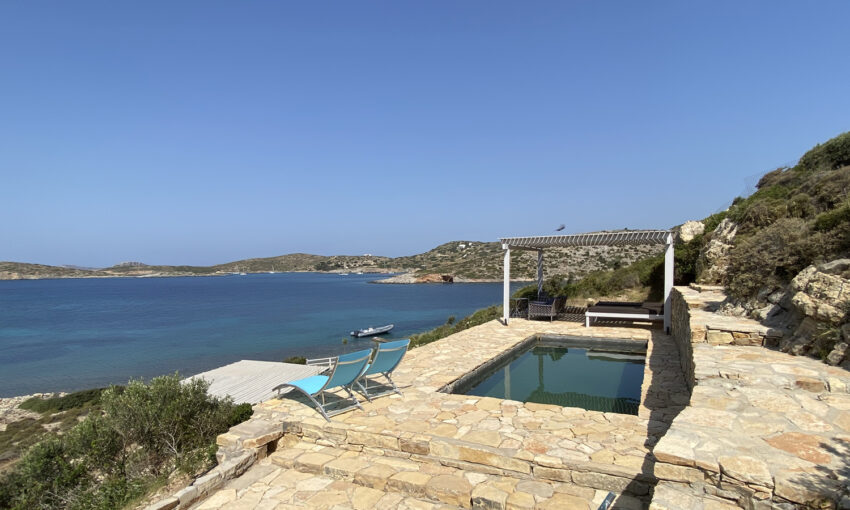 Location de vacances Lipsi - Maison avec vue sur la mer, piscine et plage - La Villa M